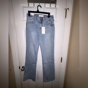 Bridge by Gly High Rise Easy Flare Jeans Size 10 Light Wash